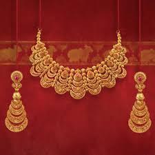 tanishq gold necklace set