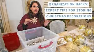 storing christmas decorations