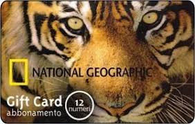 gift card national geographic tiger