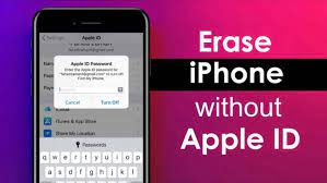 reset iphone without apple id pword