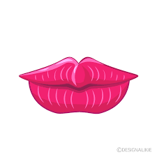 pink lips clip art free png image