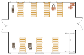 warehouse layout floor plan plant