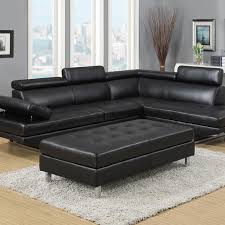 black leather sectional sofa sofa center