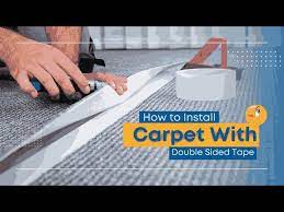install carpet with double sided tape