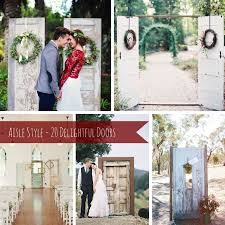 wedding ceremony decorated door ideas