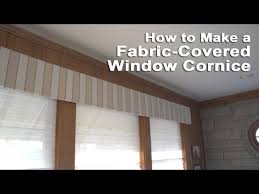 Fabric Covered Window Cornice