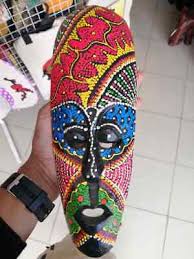 Large Wooden African Mask Hand Made