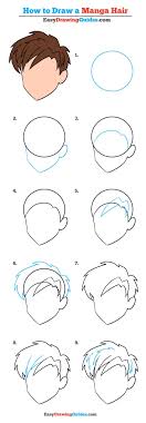 In this stage, we need to finish depicting the hair. How To Draw Manga Hair Really Easy Drawing Tutorial
