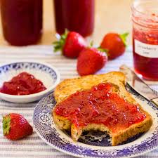 homemade fresh strawberry jam with