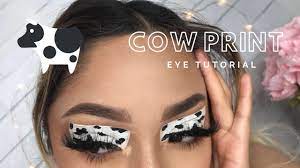 cow print makeup you