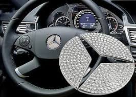 To have a sparkling cover with 300,000 diamonds, 13 experts worked on the car through out two weeks. 45mm Crystal Bling Steering Wheel Center Logo Diamond Decoration Mercedes Benz Ebay