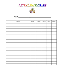Preschool Attendance Chart Printable Bedowntowndaytona Com