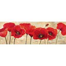 Print And Canvas Cynthia Ann Red Poppies