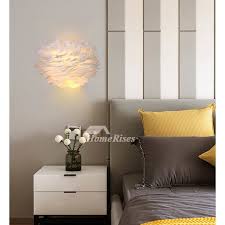 feather wall sconces bedroom bedside