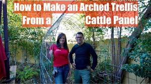 how to make an arched gardentrellis