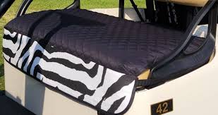 Zebra Print Golf Buggy Seat Covers