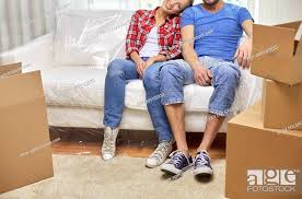 moving home repair and people concept