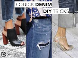 Aug 17, 2015 · for that iconic frayed look, tug at the hem of your jeans until frayed to your liking. 3 Easy Denim Diy Projects Coco S Tea Party