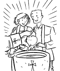 Remind the children that father's surplice and baby's outfit are white. Seven Sacraments Coloring Pages Coloring Home