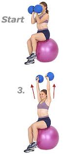 The arnold press in several ways is far superior to the standard overhead shoulder press due to the arnold press directly goes after the shoulder, which makes it an excellent move to perform if you. Seated Arnold Press On Sissel Exercise Ball With Sissel Power Weight Ball Sisselshop Com