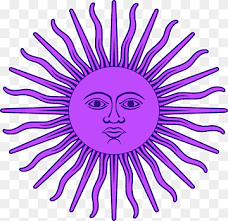 National flag consisting of five white stripes and four blue stripes arranged horizontally and a white canton bearing a golden sun of may.. Flag Of Argentina Sun Of May Argentina Sun Tattoo Purple Flag Violet Png Pngwing