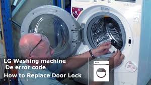 lg washing machine de error code how to