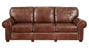 stickley santa fe stetson leather sofa