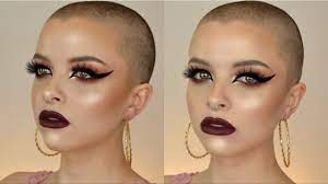 makeup routine for shaved heads buzz