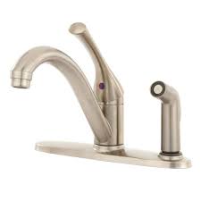 kitchen faucet with side sprayer