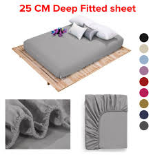 Extra Deep 25cm Fitted Sheets Bed