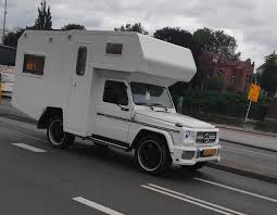 There's a full kitchen and bathroom with a hot water shower, and the rear seating/dining area converts to a bed. That S An Interesting Camper Mercedes Benz G Wagon Camper Spotted