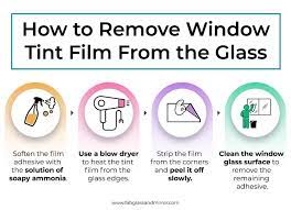 Remove Old Window Tint Or Window
