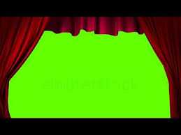 closing red curtain d animation