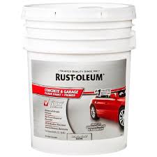 rust oleum 5 gal armor gray satin 1 part epoxy concrete floor interior exterior paint