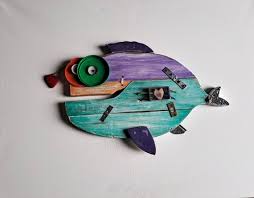 Buy Wood Fish For Wedding Wall Art For