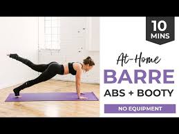10 minute barre core workout video