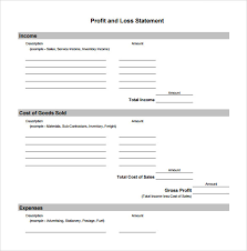 Free 21 Sample Profit And Loss Templates In Google Docs