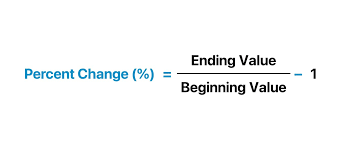 percent change formula calculator