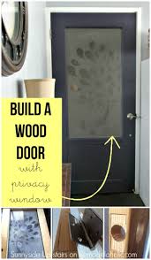 building a frosted gl pane door