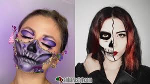 half face halloween makeup tutorials