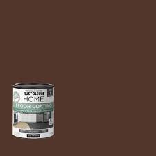 rust oleum home 1 qt cocoa interior floor base coating brown