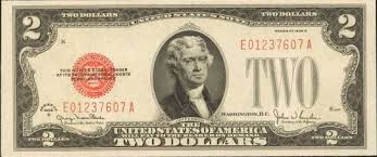 Red Seal Two Dollar Bills 1928 1963 Values And Pricing