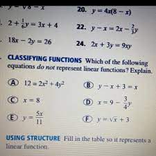 Which Of The Following Equations Do Not