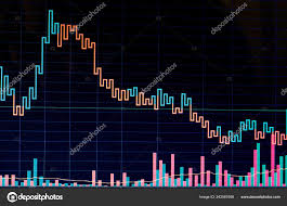 Stock Market Chart Computer Display Business Analysis