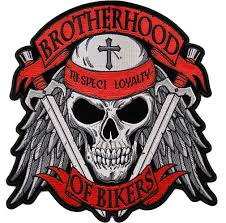 skull cross embroidered biker patch ebay