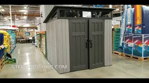 Our resin plastic sheds from lifetime and suncast are the perfect buildings for your home, backyard or garden storage needs. Costco Lifetime Studio Shed 7 5 Ft X 7 5 Ft 849 Youtube