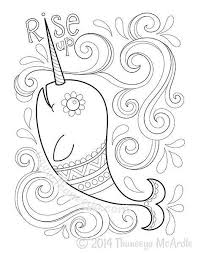 The tusk on a male can grow almost 10 feet long. Narwhal Coloring Page Free Bmo Show