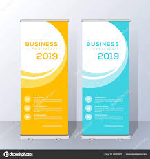 roll banner stand template design