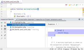 Monthly testing will be conducted on the first day of the month. Run Inspections Phpstorm