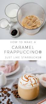 caramel frappuccino recipe make it